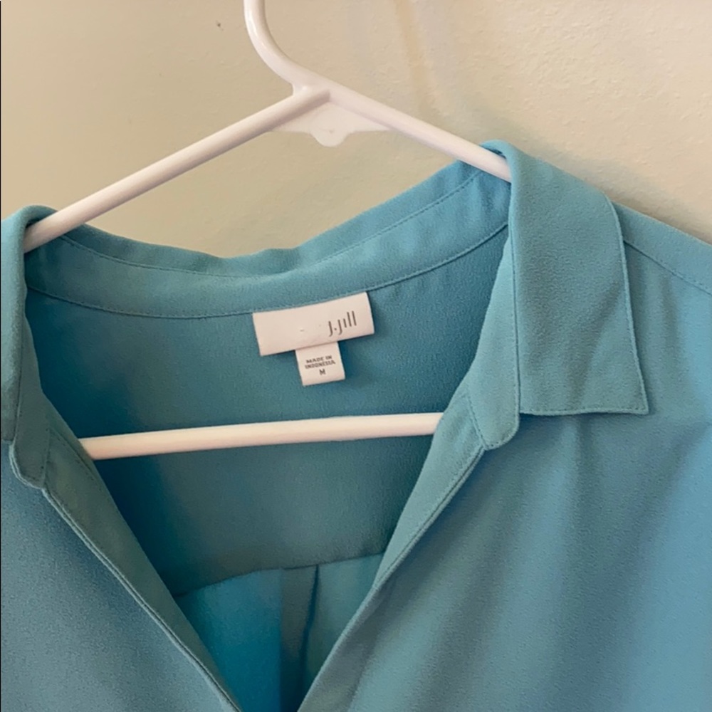 Turquoise blouse - Picture 2 of 3